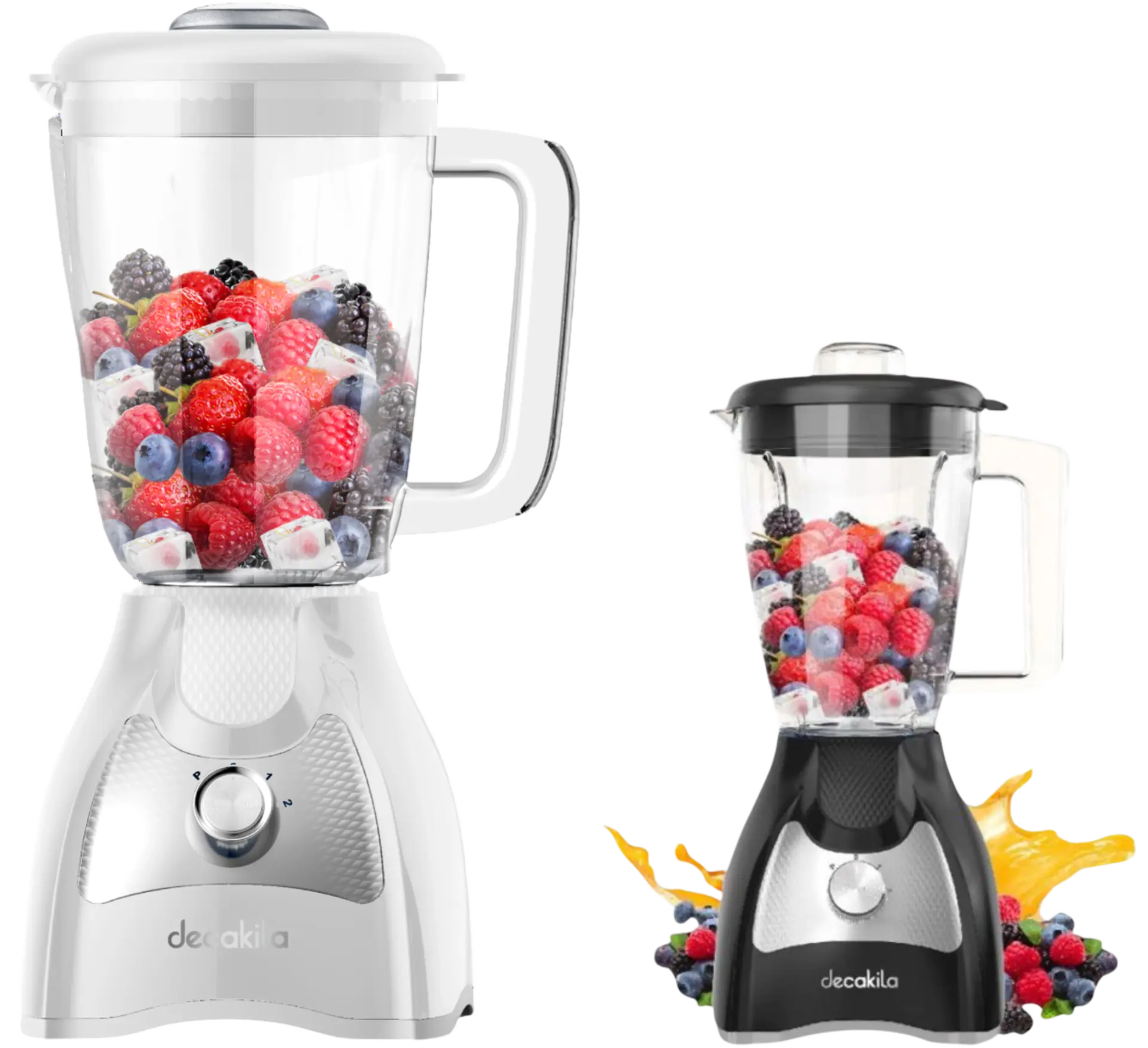 Blendere si storcatoare de suc - Blender 500W Alb/Negru