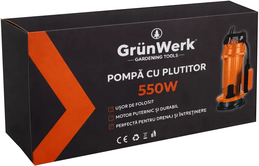 Pompa de Fonta Apa Curata cu Plutitor 550W 20m GW [2]