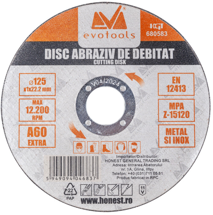 Accesorii scule electrice - Disc Abraziv de Debitat ETS