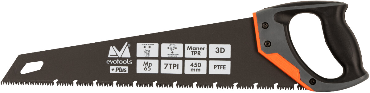 Fierastraie lemn - Ferastrau Lemn Dinti Speciali Maner TPR Evotools PLUS