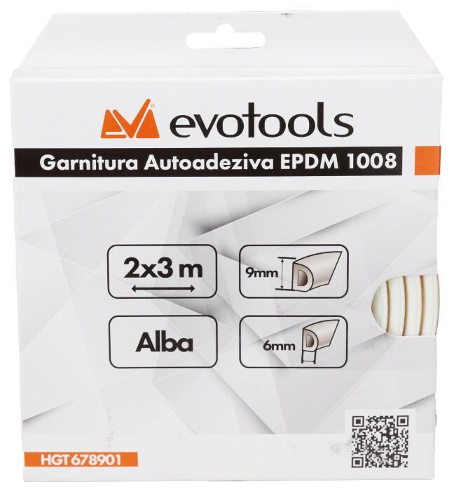 Garnitura Autoadeziva EPDM 1008 Profil D 2x3m - Grosime 6 mm Latime 9 mm [1]