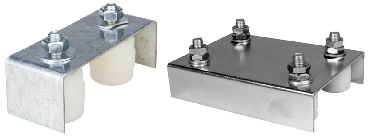 Ghidaj Reglabil Porti Culisante Tip U EvoTools - 2 role Dimensiuni 40x42 mm [1]
