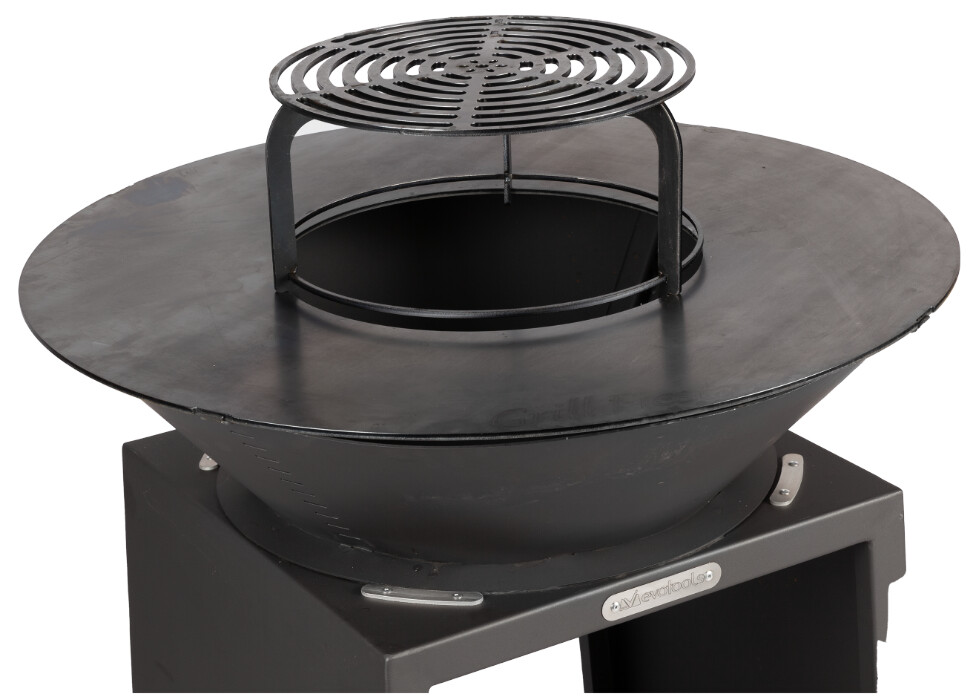 Gratar Metalic cu Plita Rotunda 750mm - Piesa - [1]