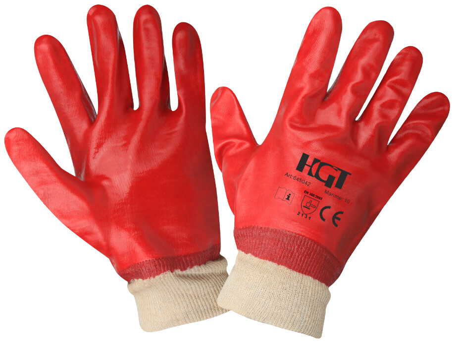 Manusi de protectie - Manusi PVC cu Manseta Textila