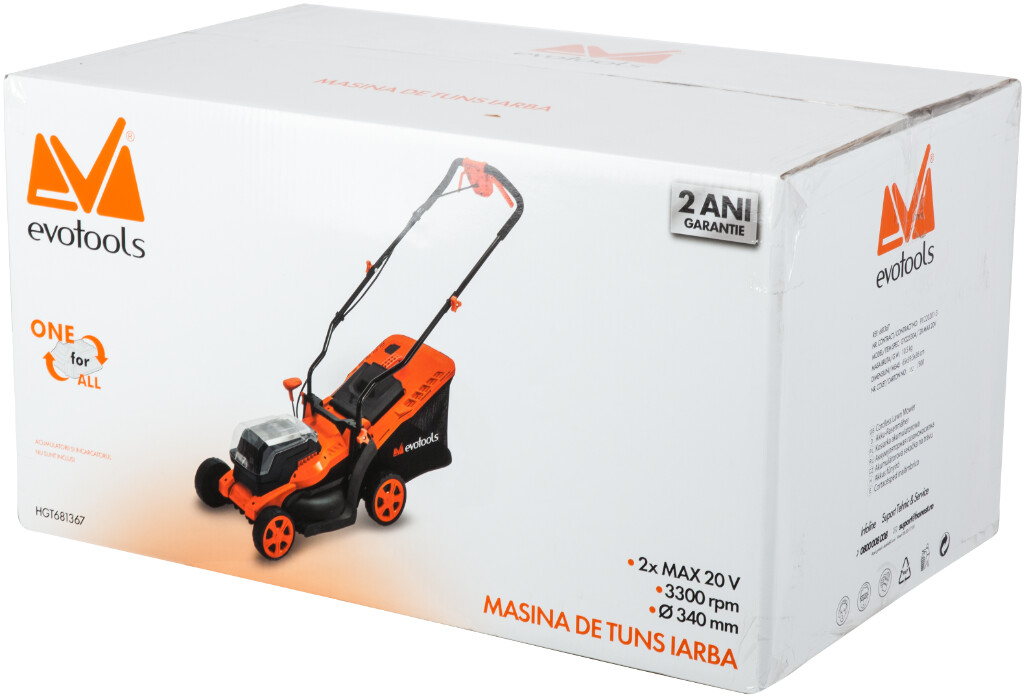 Masina de Tuns Iarba fara Acumulator si Incarcator 2x MAX 20V ONE EvoTools [1]