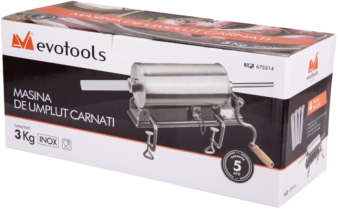Masina Orizontala de Umplut Carnati / Carnatar 5 ANI GARANTIE - Sarcina Maxima 3 kg [8]
