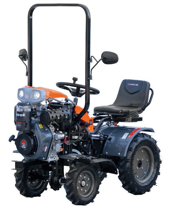 Motocultor Ride-On (Minitractor) 4x4 R1200 Diesel Koop Pornire Electrica EvoTools +Plus [10]