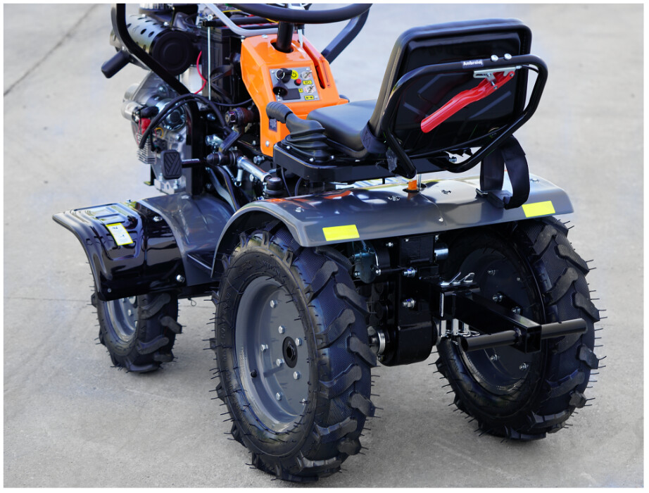 Motocultor Ride-On (Minitractor) 4x4 R1200 Diesel Koop Pornire Electrica EvoTools +Plus [2]