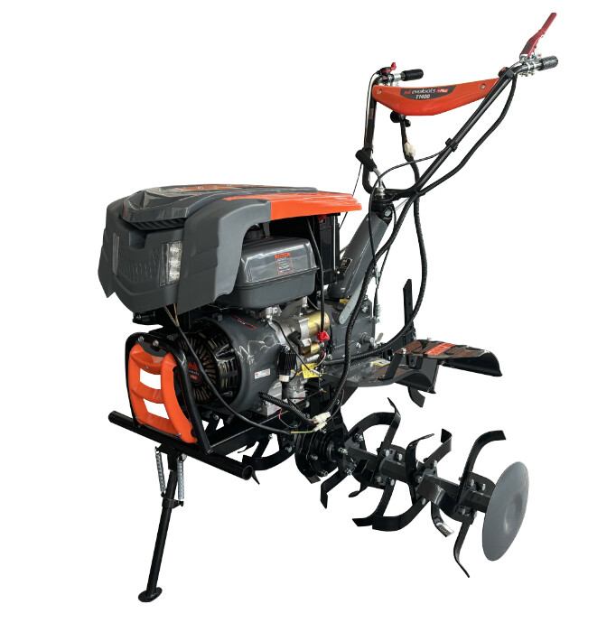 Motocultoare - Motocultor T1400 Pornire Electrica 14CP, cu Far, Capota si Roti de Transport EvoTools +Plus