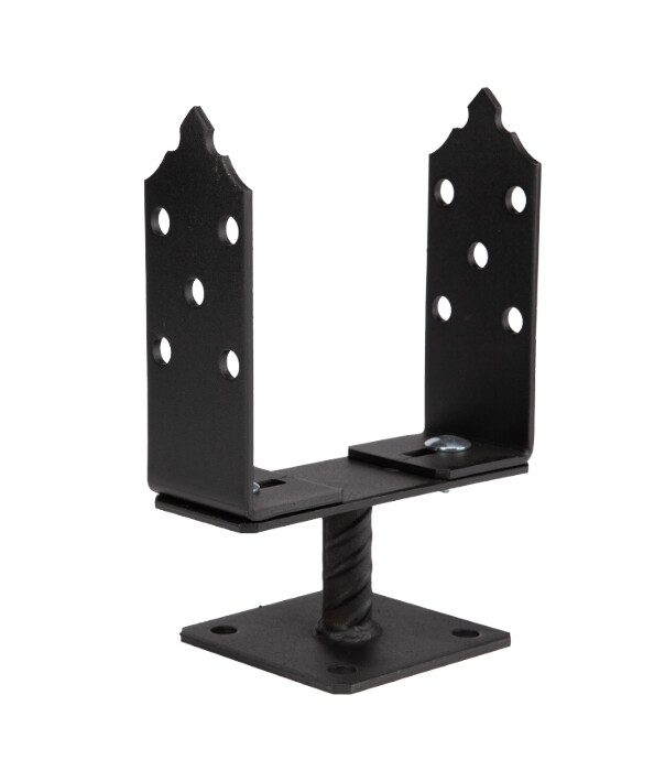 Papuci de reazam - Papuc Reazem U Reglabil Negru Decorativ Imbinare Lemn