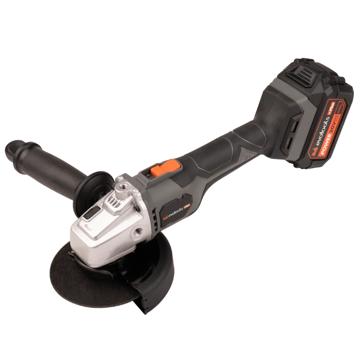 Polizor unghiular - Flexuri - Polizor Unghiular Brushless cu Acumulator 4Ah, Incarcator si 10 Discuri Debitare MAX 20V POWER EvoTools +Plus