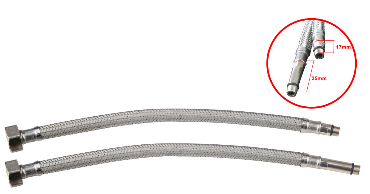 Baterii sanitare baie - Racord Flexibil Baterie Inox - 1 Buc