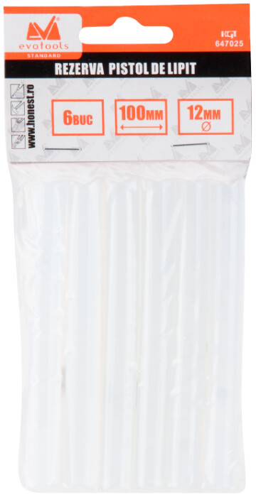 Rezerva Pistol de Lipit (6 bucati) - Lungime rezerva 100 mm Diametru rezerva 11 mm [1]