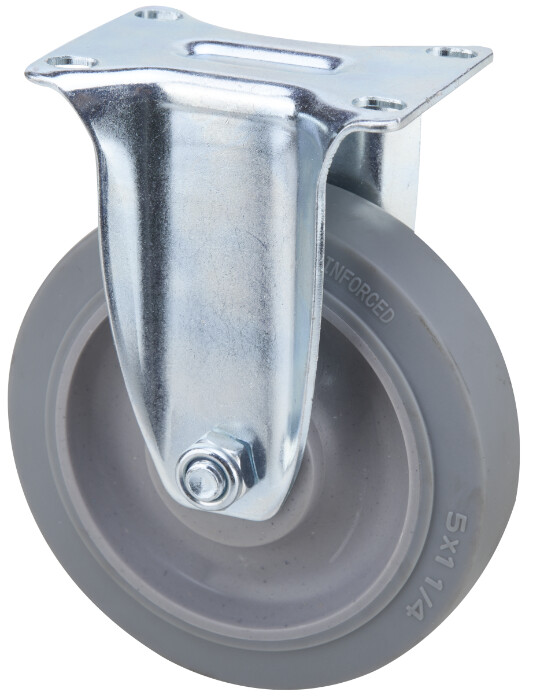Uz casnic & industrial - Roata Fixa TPR Gri - Dimensiuni 125 x 32 mm Sarcina Maxima 130 kg