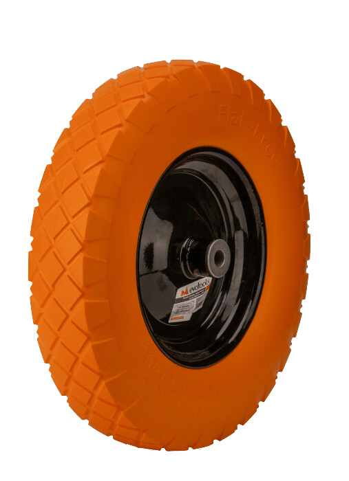 Accesorii roabe - Roata Roaba Poliuretan cu Janta Metalica Profil Drept 7539