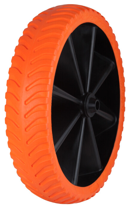 Accesorii roabe - Roata Roaba Poliuretan Slim cu Janta Plastic Profil Rotund