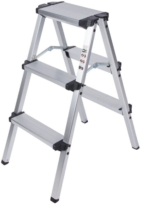 Utilaje pentru constructii - Scara Aluminiu Dubla EvoTools - Inaltime totala 97 cm Nr. Trepte 4 Inaltime Utila 97 cm