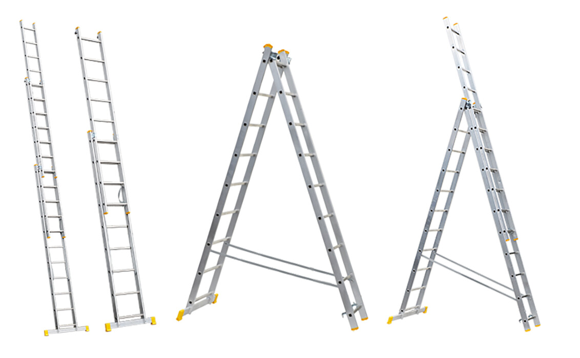 Scara Aluminiu EvoTools +Plus - Nr. Trepte 7 Nr. Tronsoane 2 [9]