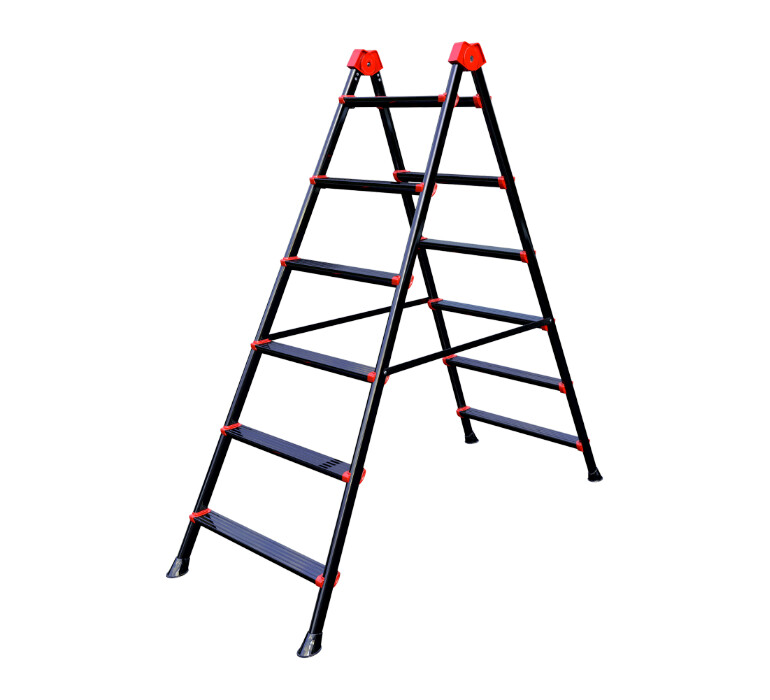 Scara Metalica Dubla - Inaltime Utila 58 cm Numar Trepte [N[trepte] - Numar Trepte] Lungime Tronson 61 cm [1]