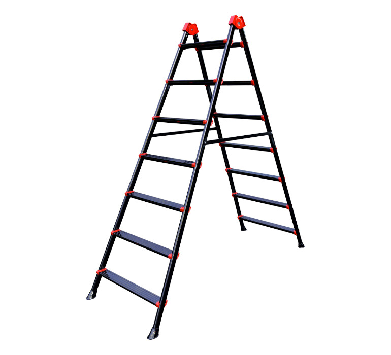 Utilaje pentru constructii - Scara Metalica Dubla - Inaltime Utila 78 cm Numar Trepte [N[trepte] - Numar Trepte] Lungime Tronson 82 cm