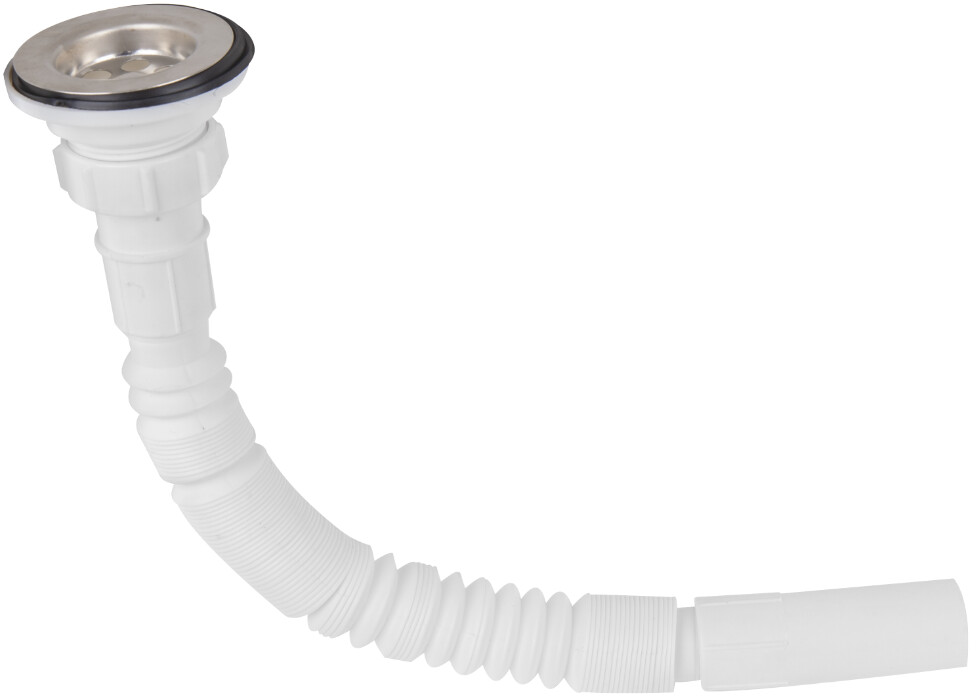 Piese si accesorii chiuvete bucatarie - Sifon Flexibil cu Ventil