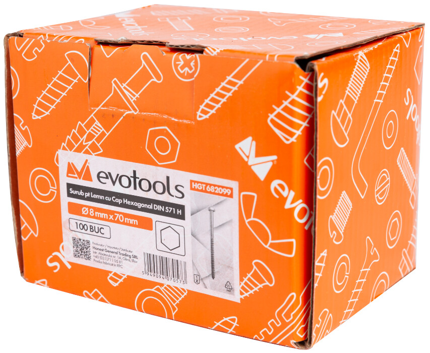 Surub Lemn cu Cap Hexagonal DIN 571 EvoTools - 1 Hs1 [1]
