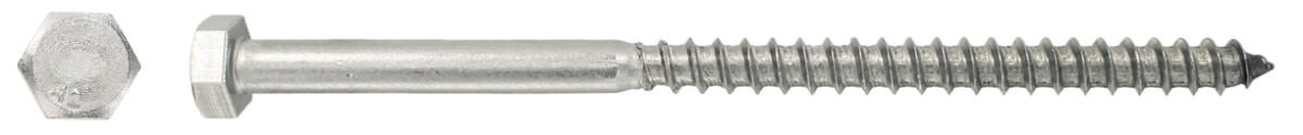 Feronerie, suruburi si elemente fixare - Surub Lemn cu Cap Hexagonal DIN 571 (PD) - 1 S50