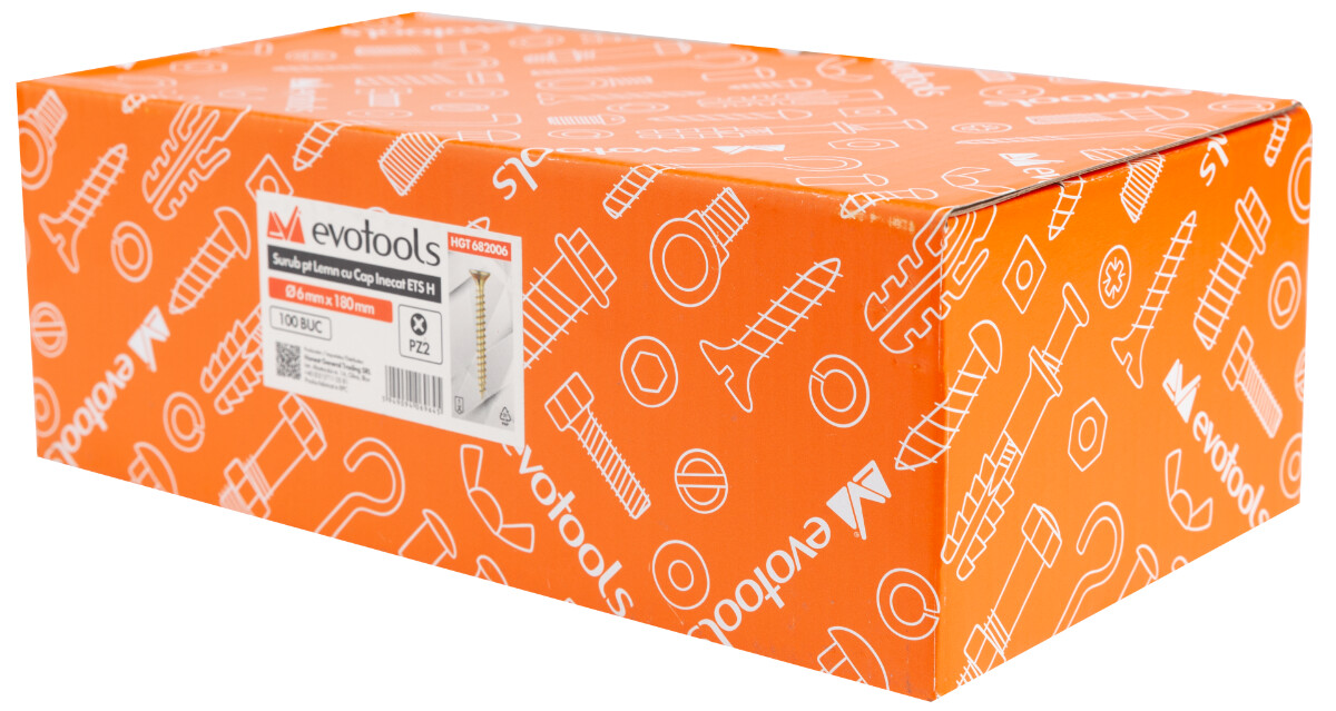 Surub Lemn cu Cap Inecat EvoTools - 1 Hs2 [1]