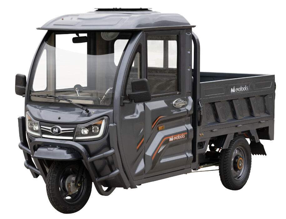 Tricicluri - Triciclu Electric Cargo Cabina Inchisa Voinicu TCB1500, Putere maximala 3800 W, Autonomie 60 km