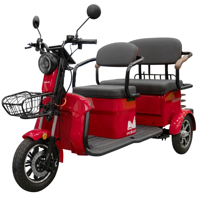 Scutere, ATV si Biciclete - Triciclu Electric Persoane Bancheta Dubla Scorilo TRP1200, Putere maximala: 2400 W, Viteza Maxima 25km/h